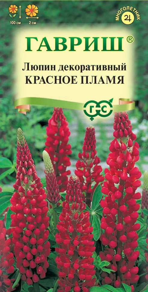 Семена_Люпин_Пламя_красное_ГАВРИШ