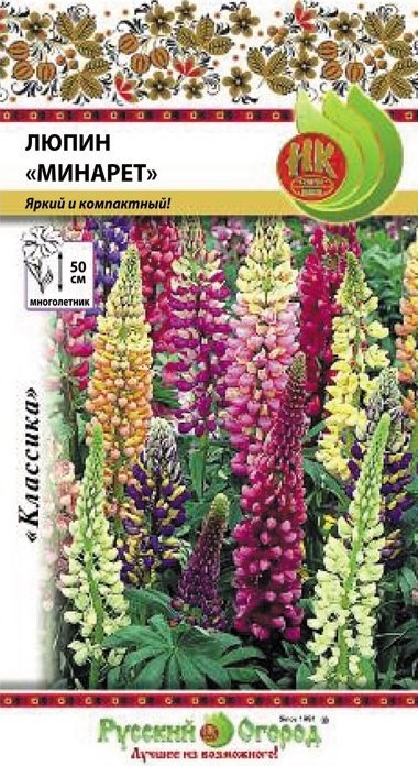 Семена_люпин_Минарет_РУССКИЙ_ОГОРОД